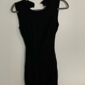 Black Lulus Bodycon Dress Open Back